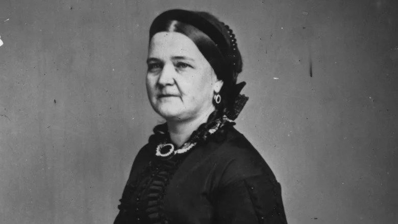 Mary Todd Lincoln en tenue de deuil