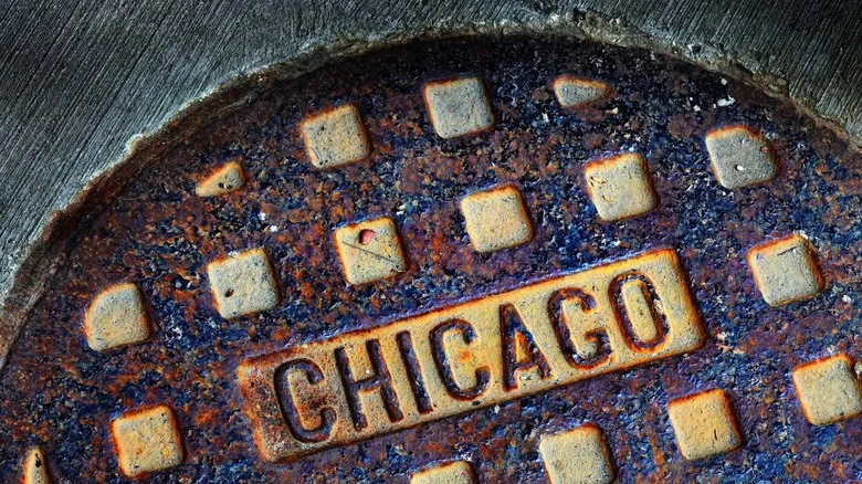 Une bouche d’égout à Chicago