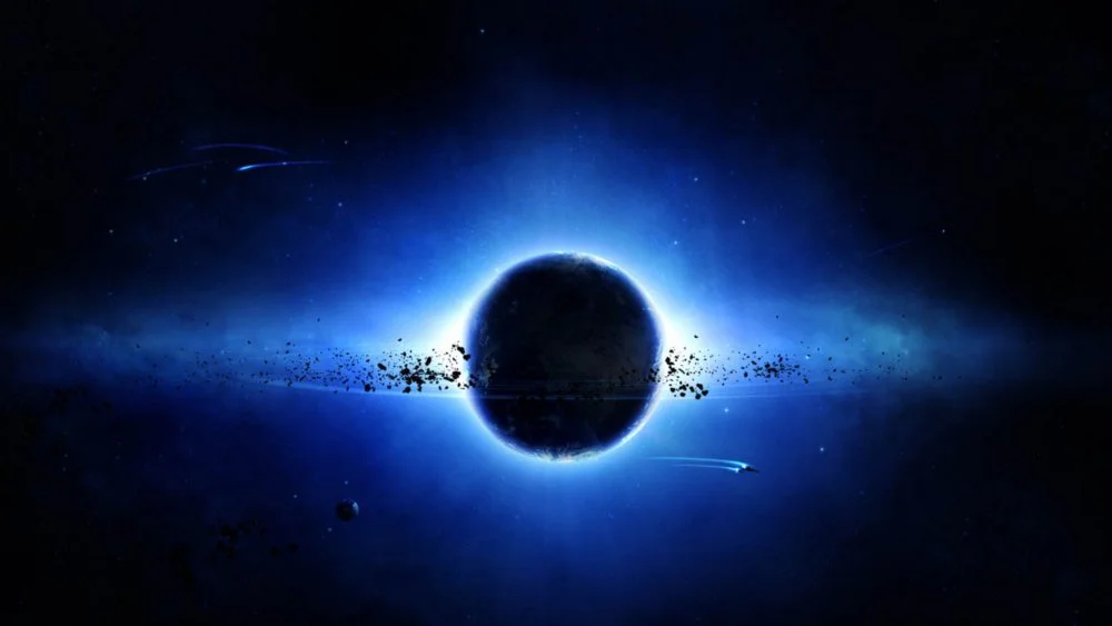 Représentation artistique d'un trou noir