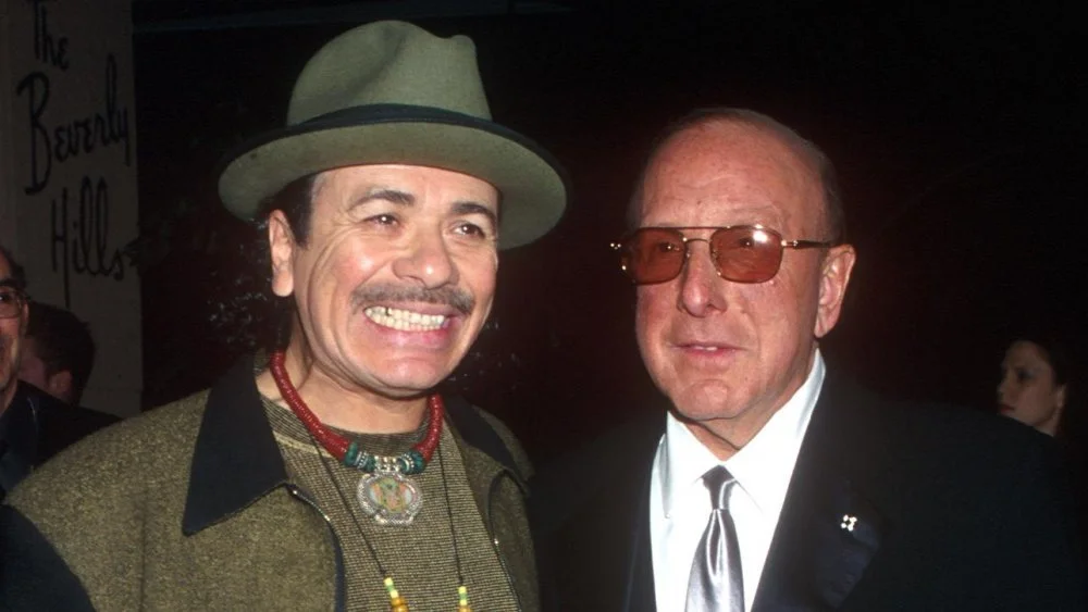 Carlos Santana et Clive Davis