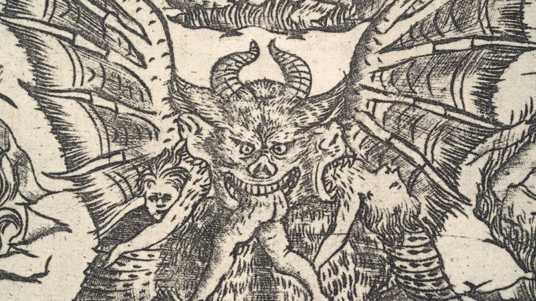 illustration ancienne du diable