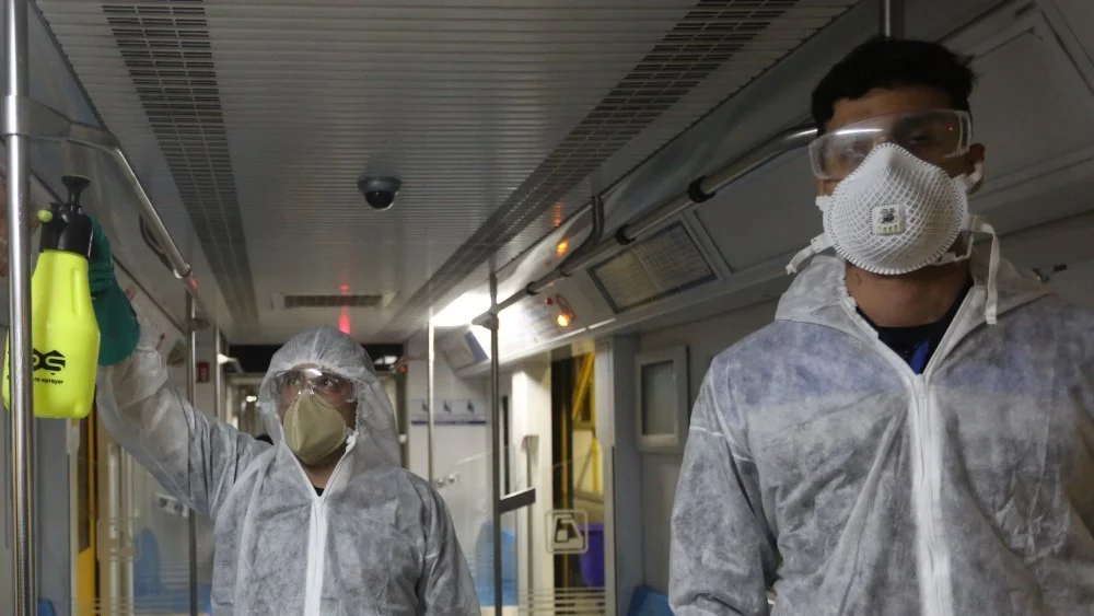 Désinfection des transports en commun contre le coronavirus