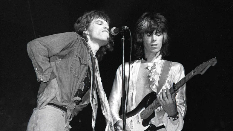 Mick Jagger et Keith Richards sur scène