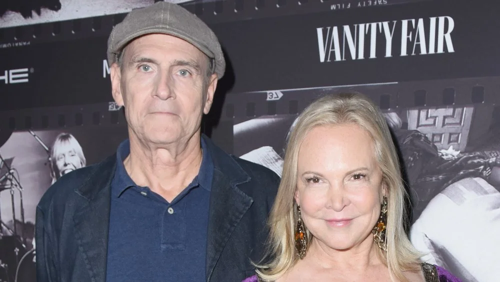 James Taylor and Kim Hessberg-Taylor smiling