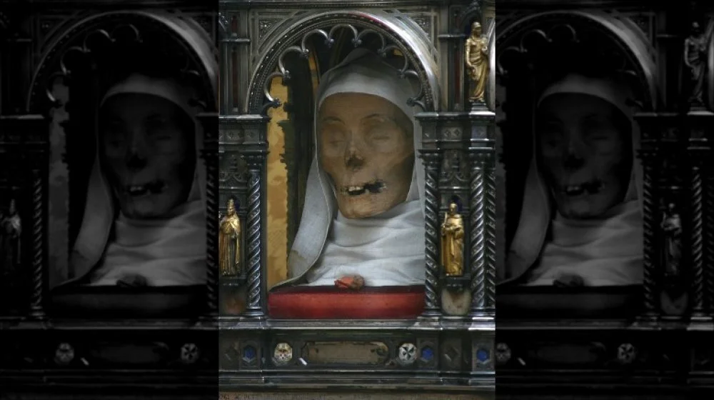 Tête de sainte Catherine de Sienne