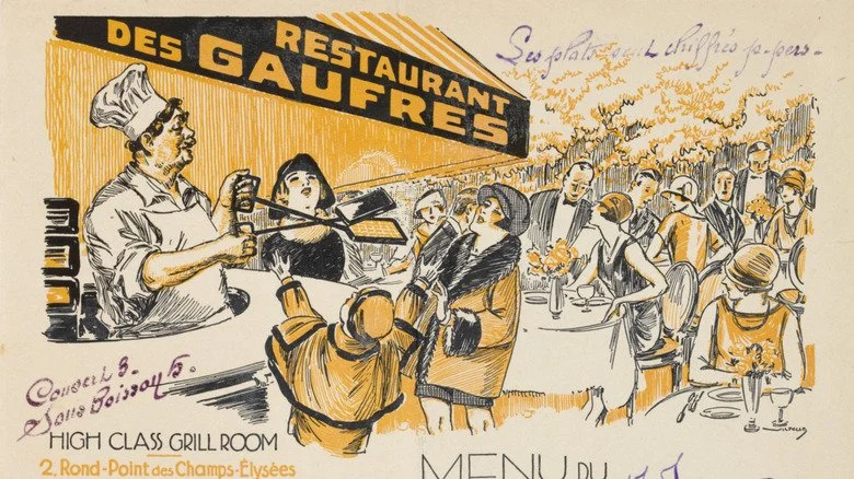 Menu du Restaurant des Gaufres et repas sportifs luxueux
