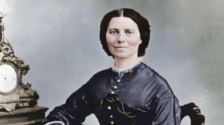 Portrait colorisé de Clara Barton
