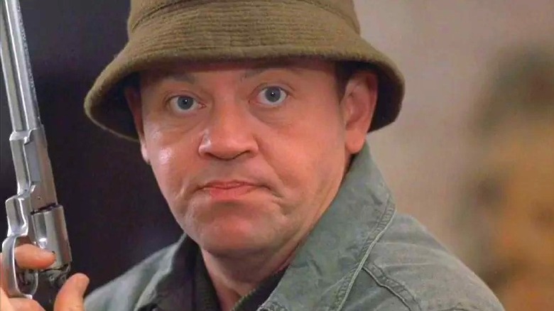 David Graf levant le poing