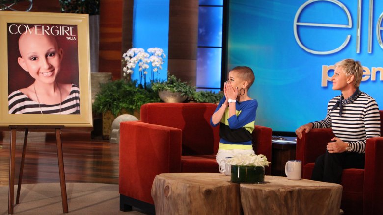 Talia Joy Castellano sur le plateau d Ellen