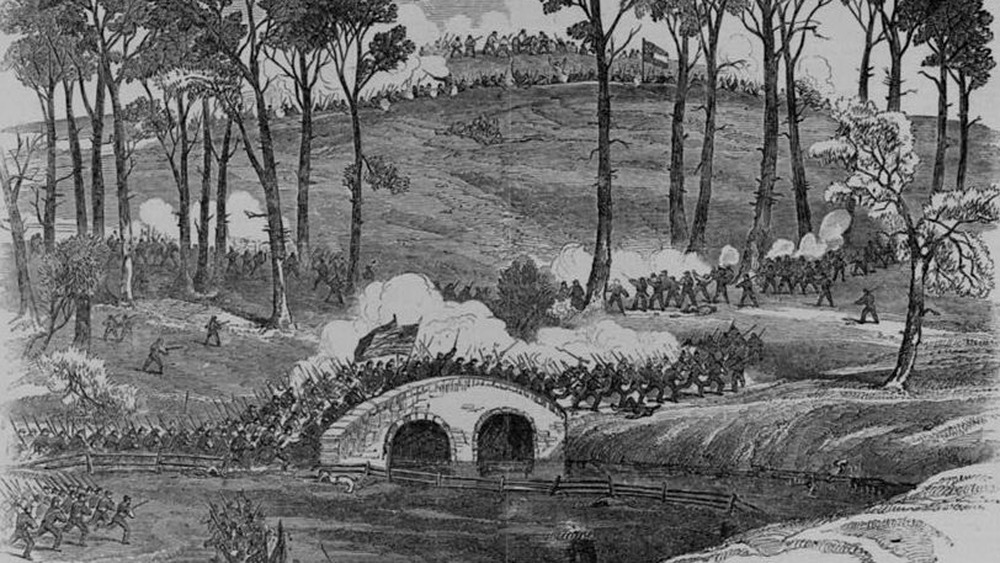 Combat à courte portée à Antietam