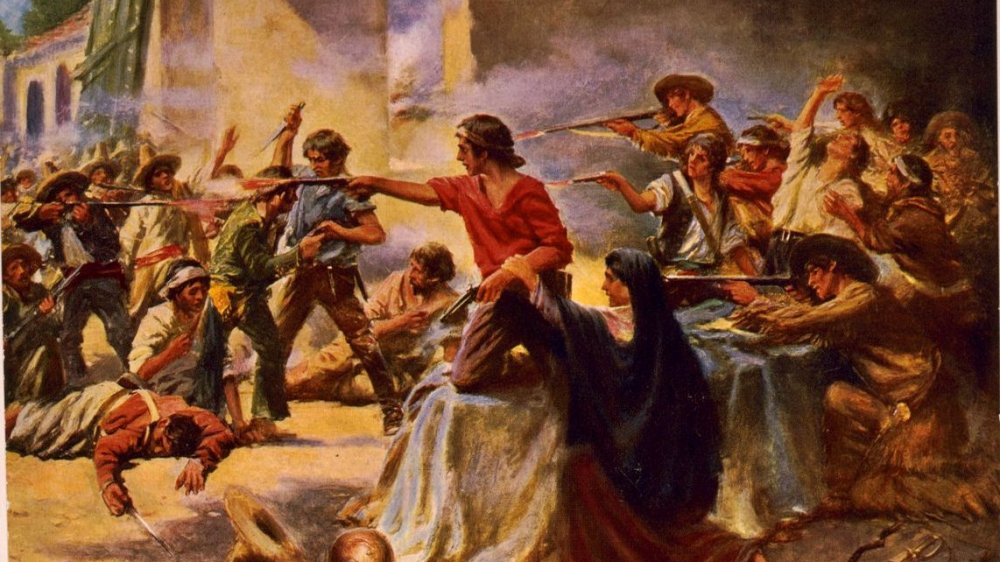 Siège de San Antonio, illustration de Percy Moran