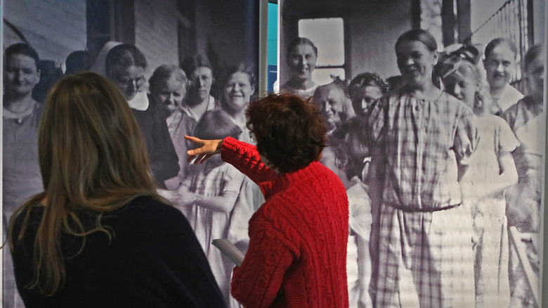 Photo des victimes de l'Aktion T4 dans un musée de Berlin
