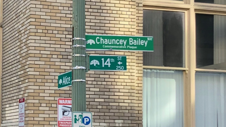 Rue d'Oakland nommée d'après Chauncey Bailey