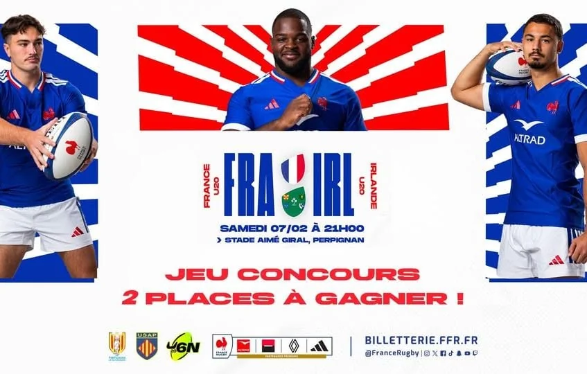 Concours Six Nations U20 : France-Irlande à Perpignan