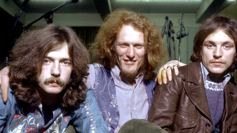 Eric Clapton, Ginger Baker et Jack Bruce du groupe Cream