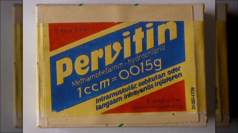 Emballage vintage de pilules Pervitin, vers 1940