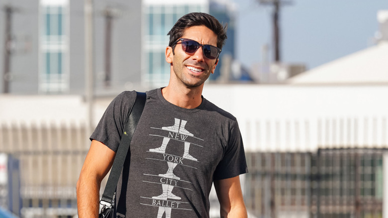 Nev Schulman arrivant aux répétitions de danse