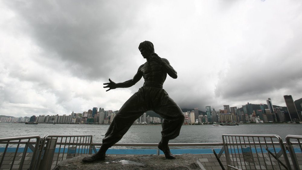 Statue de Bruce Lee à Hong Kong