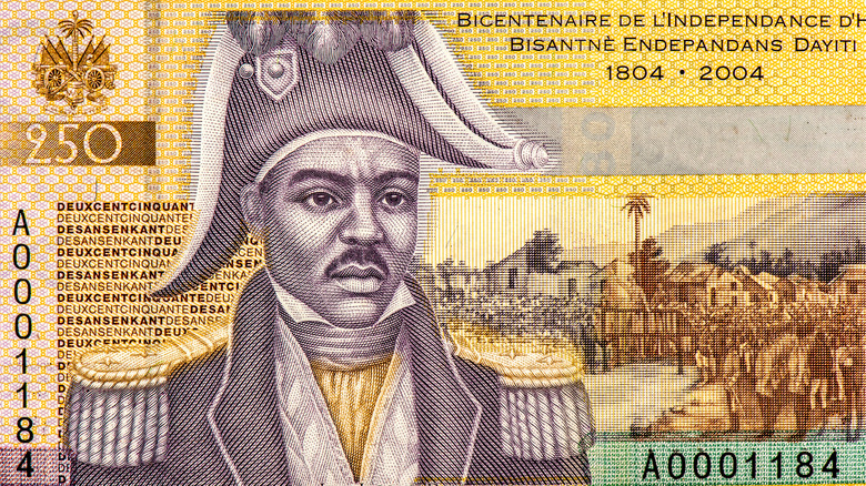 Jacques Ier sur un billet de banque haïtien