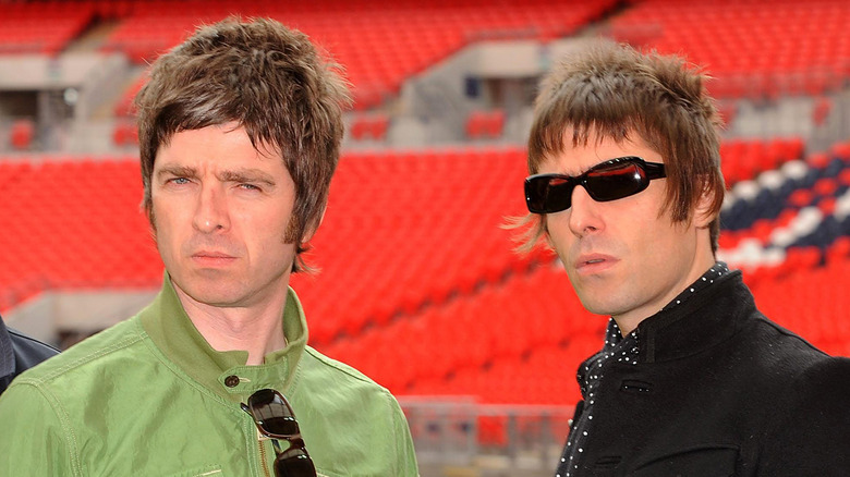 Noel et Liam Gallagher du groupe Oasis