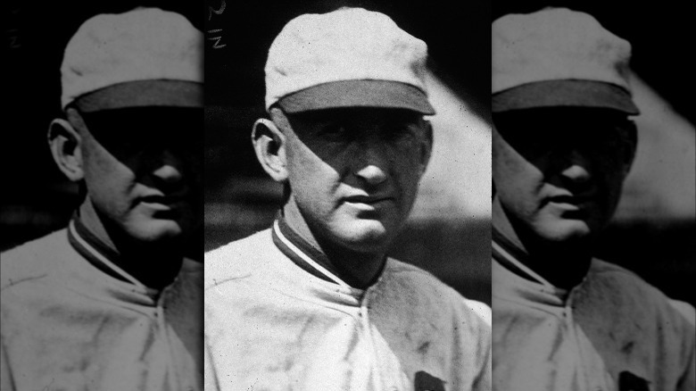 Shoeless Joe Jackson in baseball hat