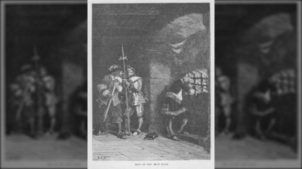 Gravure représentant l'homme masqué