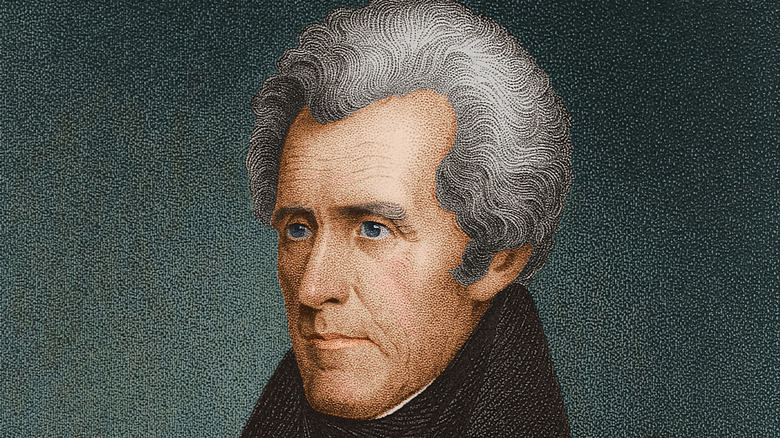 Portrait de profil d'Andrew Jackson