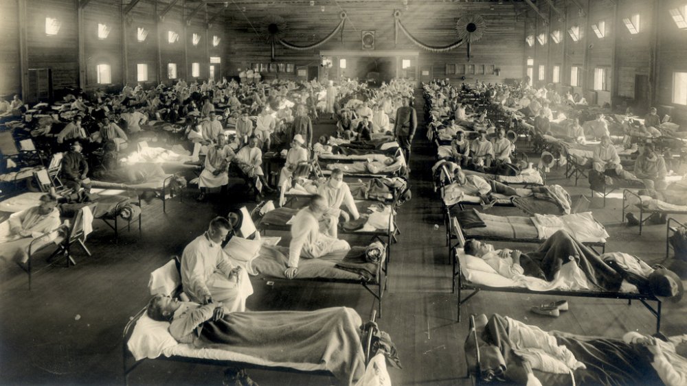 Emergency hospital during Influenza epidemic, Camp Funston, Kansas