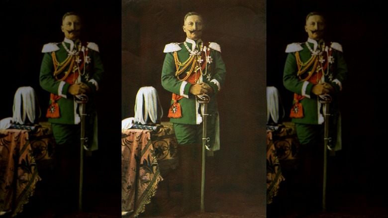 Portrait en uniforme du Kaiser Guillaume II d'Allemagne