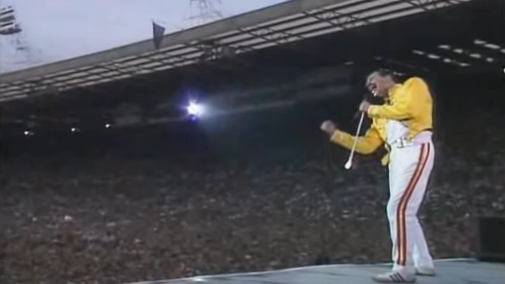 Freddie Mercury on stage