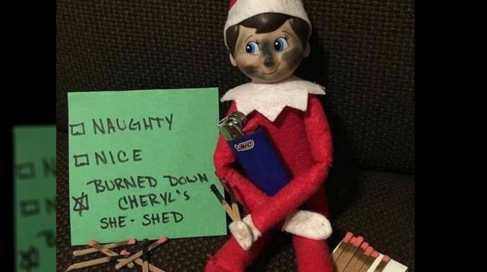 Elf on the Shelf - He sled, she shed