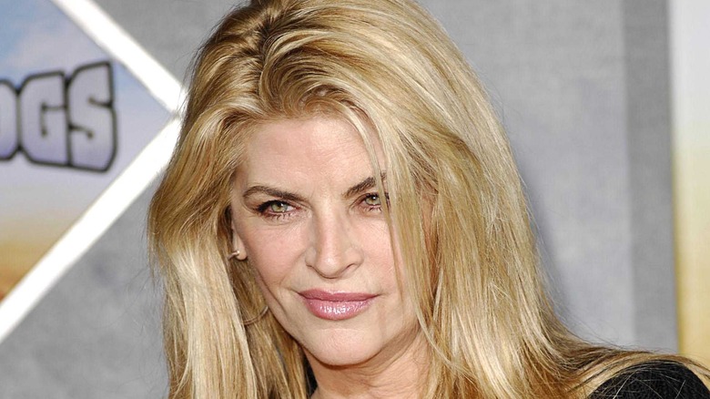 Kirstie Alley smirking