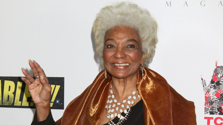 Nichelle Nichols Vulcan salute