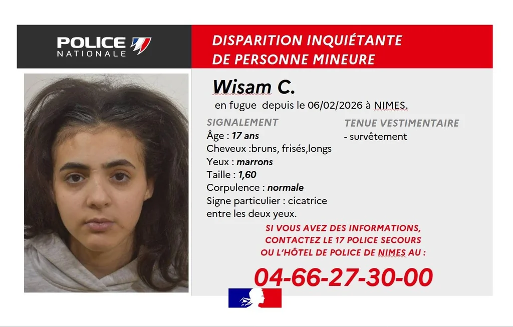 Nîmes : Appel à témoins après la disparition de Wisam, 17 ans