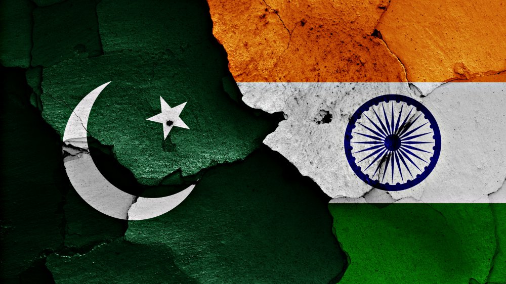 Drapeaux Inde Pakistan