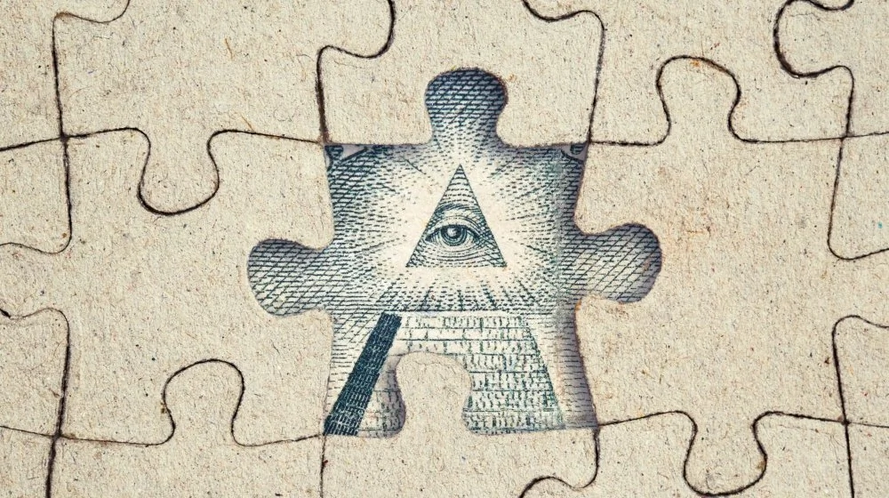 Signification de la pyramide sur le billet d'un dollar