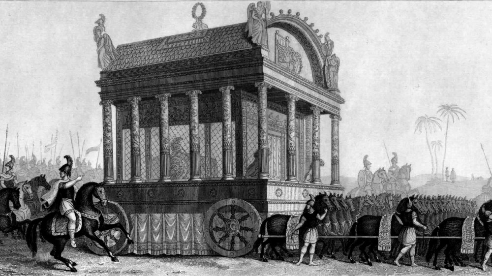Le char funéraire d'Alexandre le Grand