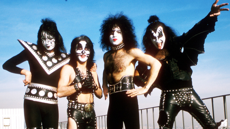 Le groupe Kiss en 1975