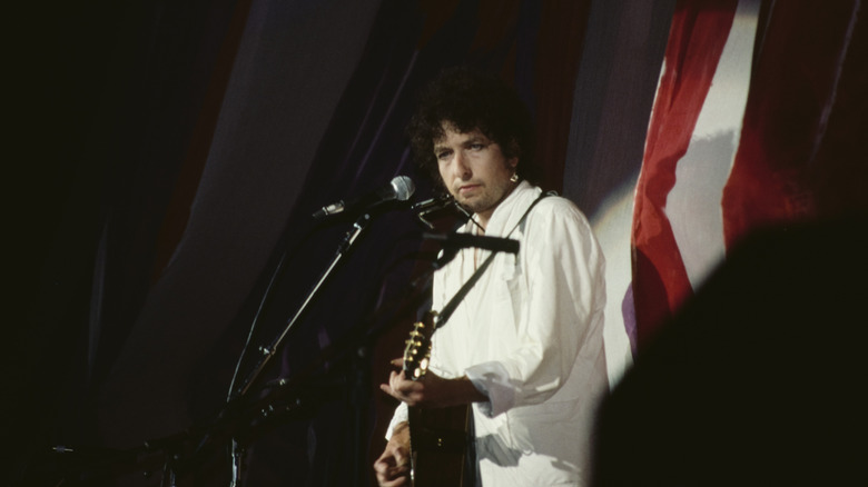Bob Dylan au Live Aid en 1985
