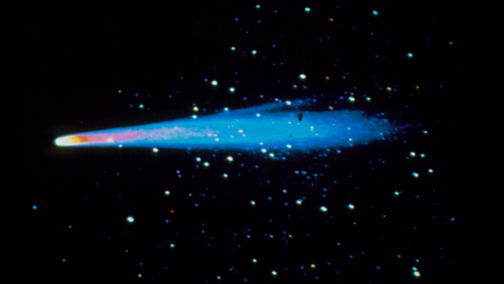 comète de Halley dans l'espace