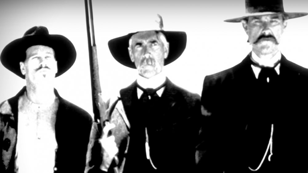 Val Kilmer, Sam Elliott, Kurt Russel dans Tombstone, Gunfight at the OK Corral