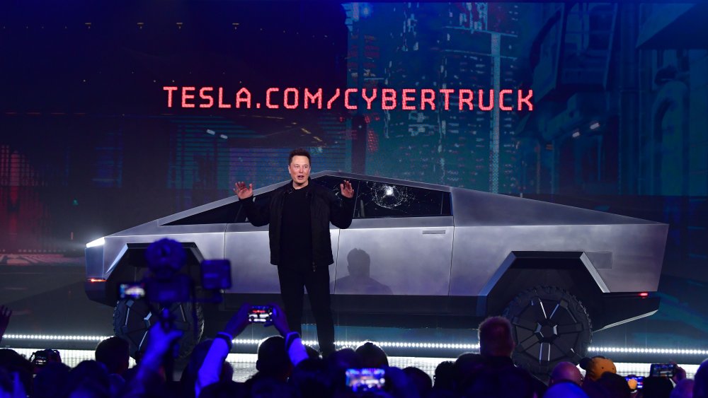 Cybertruck Tesla lors de sa présentation en Californie