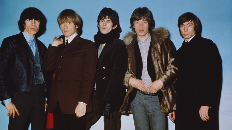Les Rolling Stones posant pour un portrait