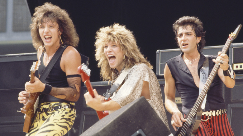 Bon Jovi sur scène dans les années 80