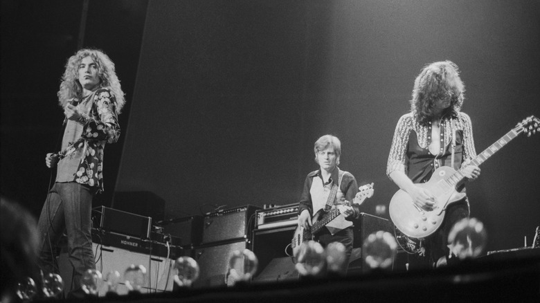 Led Zeppelin sur scène dans les années 70
