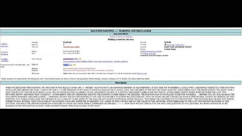 Annonce de vente de The Hands Resist Him