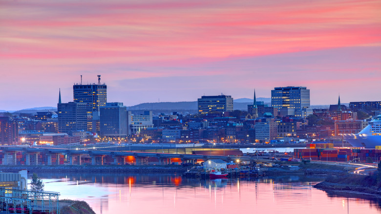 Vue de la ville de New Brunswick