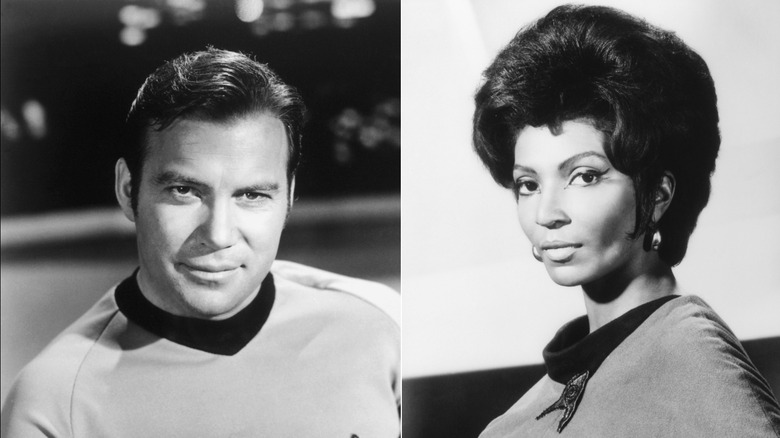 Portraits de William Shatner et Nichelle Nichols