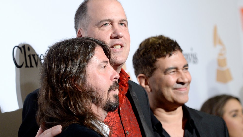 Krist Novoselic, Pat Smear et Dave Grohl souriants