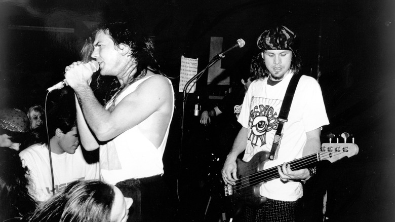 Le groupe Pearl Jam dans les années 90